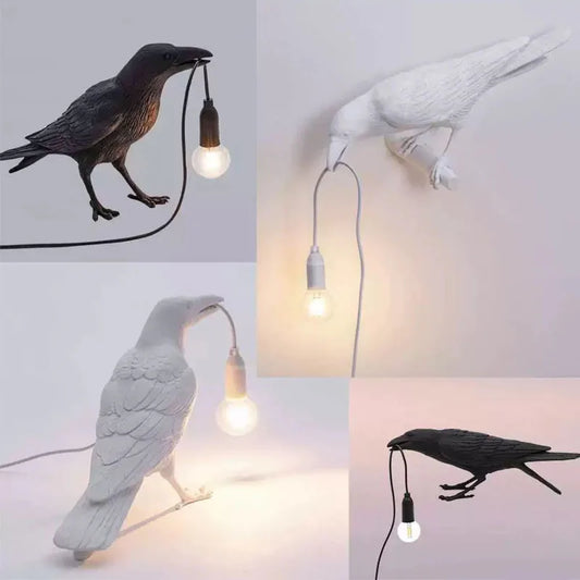 Decorative lamp "raven"