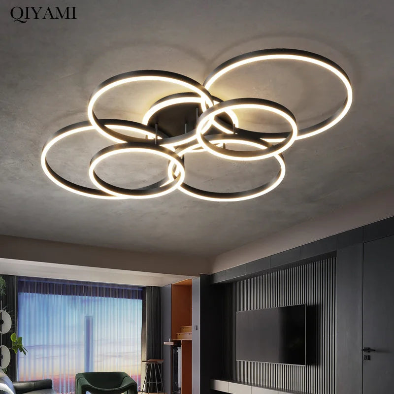 Modern Luxury Round LED Chandelier Lights