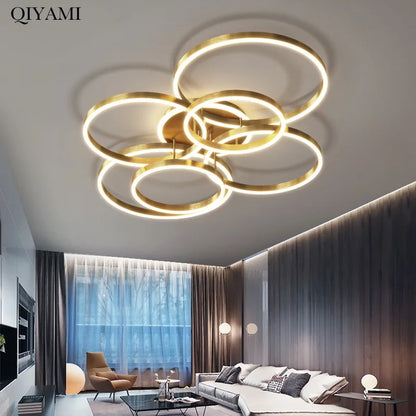 Modern Luxury Round LED Chandelier Lights