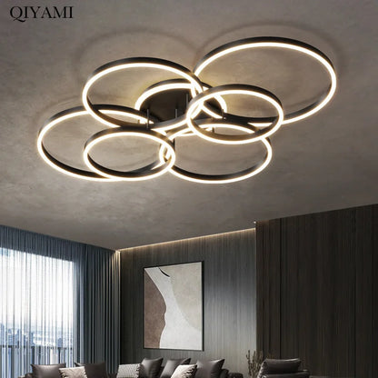 Modern Luxury Round LED Chandelier Lights