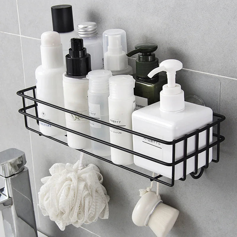 Wall-Mounted Bathroom Shelving Shampoo Shower Gel