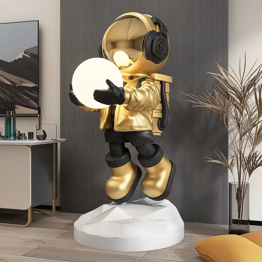 Nordic Fashion Astronaut Tray Statue